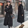Versione coreana Super bella bella giù per le donne 2023 inverno Nuova giacca da ginocchina sciolta casual sciolta
