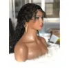 Afrikaanse vrouwelijke mannequin head 18 inch met schouder kan eoren manikin PVC hoofdpruik hoofdstandkanaat voor pruiken display maken