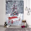 Tapestry Wall Hanging Christmas Tree Pine Colorful Background Fabric Psychedelic Retro Home Decor