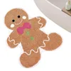 Carpets Gingerbread Kitchen Mats Non-Slip Bath Doormats Christmas Rugs With Man Durable Home Decor Supplies