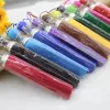 2PCS 18cm Hanging Rope Beads Silk Tassel Fringe Sewing Bang Tassel Trim Key Tassels for DIY Embellish Curtain Accessories Parts