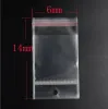 100 piezas/lote Clear Self Sello Adhesive Bolsas de plástico transparentes bolsas de embalaje de celofán reelacable