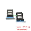 10pcs for xiaomi mi 10 10t pro lite k30s 5g simカードスロットトレイホルダーSIMカードリーダーソケット