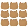 50pcs Cat Tags White Kraft Paper Tag Shoes Garment Shoes Sacs Hang Tag Tag de remerciement Cartes Luggage Étiquettes pour les fournitures de fête de mariage DÉCOR