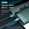 Корпус Orico Внешний жесткий диск SSD HD USB C 6 Гбит / с.