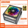 Поставки 850W Power Source 80plus Gold для ПК Профессиональная киберспортивная видеоигра компьютер PSU RGB Полный модульный поставка с 12 -сантиметровым вентилятором