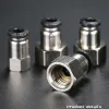 PCF Black Pneumatic Quick Connector Air Hose разъем 1/8 "3/8" 1/2 "1/4" BSP Женская резьба.