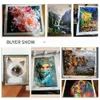 Gatyztory Farbe nach Zahl Vögel handgemalte Malerei Kunst Geschenk DIY Bilder nach Zahlen Animal Kits auf Leinwand Wohnkultur