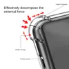 För Samsung Galaxy M53 M33 Skyddande mjukt fodral Transparent Airbag -stötfångare Sumsung M 53 33 53m 33m stötsäker bakslagfonder Fundas