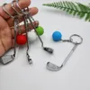 Sports Keychain Realistic Looking Car Key Chain Golf Ball Cute Commemorate Keychain Pendant Key Ring for Outdoor Sports