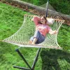 Hammocks a doppia corda con parentesi da 12 piedi staffa pesante per cucine per abiti di cotone tradizionale cotone raggetaq