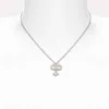 디자이너 Viviane Westwood 23 New Western Empress Dowager Bow Pearl Little Saturn Necklace 여성 가벼운 고급 스위트 지구 행성 펜던트