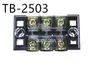 1Pcs Dual Row Screw Terminal Block Strip 600V 25A TB-2503 / TB2504 / TB2506 / TB-2508/TB-2512 Optional