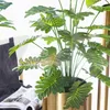 75cm 24ヘッドトロピカルモンステラ植物