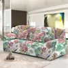 Bloemenpatroon Elastische bankafdekkingen voor woonkamer wasbare All-Cover Sectional Corner Couch Cover L Forme Slipcovers Drop Ship