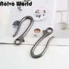 20 / 100pcs 7 * 63 mm Old Silver Hook Hook Metal Crochets Scondons de sécurité