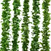 230 см яркие искусственные растения Creeper Grape Green Leaf Vine Garland для домашнего сада вечеринка свадебная стена декор ротан