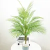 80-98 cm stor konstgjord palmträd tropiska växtgrenar höga falska krukväxter