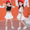 Girl Hip Hop Dance Costume Children Street Dance Wear Kids School Cheerleaders Outfit Modern Ballroom Clothing