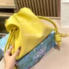 Bolsas de couro de couro cruzado feminino Lucky Tote Loeew Bucket 2024 Cloud Fashion Flamenco Mini Pillow Bag Totes Flamenco V28V