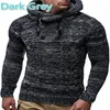 Men's Sweaters 2024 Knitted Blouse Long Sleeve Hooded Pullovers Sweater Men Autumn Winter Plus Size Knitwear Pull Homme 3XL