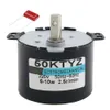 50ktyzパーマネットマグネット同期モーター6W固定ブラケットAC 12V 24V 110V 220Vギア付き速度1RPM〜60RPM反転CW CCW