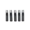 24pcs Arcs de tir à l'arc en nocks ajustés pour id 6 mm Arbre de flèche Plastique Tails DIY Knons remplacement des accessoires de tir de chasse