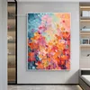 Abstrakte Blütenölmalerei auf Leinwand 100% handgemalte farbenfrohe florale Landschaftskunst CENEMAL Leinwand Malerei moderne Wandkunst für Wohnkultur