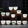 Chinese Handmade White Porcelain Teacup Travel Portable Tea Bowl Home Boutique Tea Set Accessories Master Cup Personal Cup
