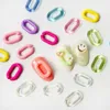 Chaîne de bague en résine transparente Pièces d'ongles 3D Colorful Mignon Design Nail Art Art Charms décor Diy Manucure Art Decoration