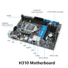 Moderbrädor H310 Datormoderkort Microatx 32GB Dual Channel Mainboard LGA1151 DDR4 2666/2400/2133 Minnes Main Board Support 8/9rd Gen