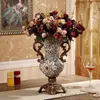 Wohnzimmer Luxusblume Vase Mariage Dekorativ Vintage Design Ehering Vase Form Silicon High Jarrones Home Decor OA50HP