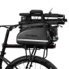 Rockbros Bicycle Carrier Bag MTB自転車ラックバッグトランクパニエサイクリング多機能大型容量の大容量雨のカバー付き