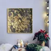 Pintura de tela abstrata de luxo dourado pintura nórdica Retro Poster Impressão minimalista Arte da parede Picture Sala Decoração em casa