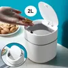 Mini spazzatura lattina di bidone scaricano spazzatura secchio di plastica tavolo alimentari per alimenti robot da bagno accessori per ufficio camera da letto