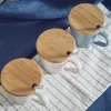 Naturalne kubki bambusowe kubki na szklankę pokrywka pokrywka Kreatywna różna rozmiar dla środowiska Przyjazna kawa mleko w wodę Coaster pokrywka uszczelniająca