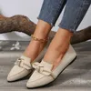 Casual schoenen elastische stof flat voor vrouwen 2024 Spring licht gaas dames flats werken comfortabel loafers vrouwelijke zapatos