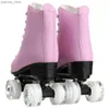 Inline Roller Skates Girls Boys Quad Roller Skate Shoes Flashing 4 Wheels Skates Teenagers Beginners Adult Women Men Outdoor Skating Sliding Sneakers Y240410