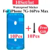 10pcs adesivo à prova d'água para iPhone 14 13 12 11 Pro máximo x xs xr 8 plus 7 LCD Tela da tela Moldura de fita de fita adesiva de fita de vedação