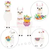 Llama and Cactus Garland Llama Bunting Flag Banner Alpaca Party Decorations Room Llama Party Supplies Photo Prop