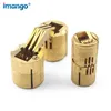 1pcs Copper Hinges Straight Bucket Dark Hinge Cylindre Petites charnières Hide Hidden Backet Armoire de porte Furniture Hardware Wholesale