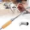 Adjustable Flame Gas Welding Torch Solder with Wood Handle Soldering Injector Torch Welding Nozzle Jewelry Making Soldering Tool