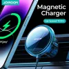 Stands Joyroom Magnetic Car Phone Hateder Charger sans fil pour iPhone 15 14 13 Pro MAX CHARGEUR DE VOITURE DE CARTAGE FAST avec lumière bleue