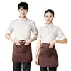 Waiter Overalls Summer Short-Sleeved Female Hotel Hot Pot Restaurant Cafe Waiter Tooling BBQ Restaurant Waiter Staffs Uniforms