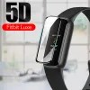 5D Soft Fiber Glass Protective Film voor Fitbit Luxe Full Curved Cover Screen Protector voor Fitbit Luxe Smartwatch -accessoires
