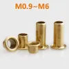 100Pcs M0.9 M1.3 M1.5 M2 M2.3 M2.5 M3 M3.5 M4 M5 M6 Tubular Rivets Double-sided Circuit Board PCB Nails Copper Hollow Rivet Nut