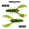 Spinpoler Soft Crawfish Fishing Lure 7,5 cm Creatura de silicone de camarão artificial Baixa de água doce Reds, linguado, truta manchada