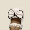 Sneakers Brand Girls Klassiker Mary Jane Flats mit Bowtieknot Patent Lederschule Uniform Schuhe Kleinkind Kleiderschuhe Party Hochzeit Hochzeit