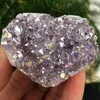 Rainbow Angel Aura, Crazy Amethyst, Natural Quartz Crystal, Rough Laling Stone for Children Gifts, 1pc