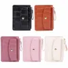 Donne Fi Portafoglio corto Multi-slot Casual Portafoglio Mey Colore Solido Mini Coin Borsa Giorna quotidiana per Ladies 13YW#